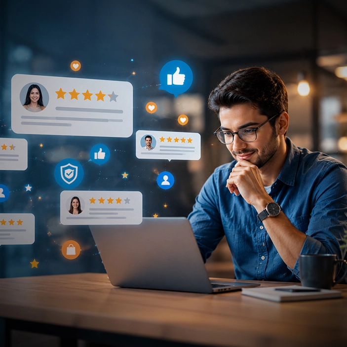 customer trusts online reviews